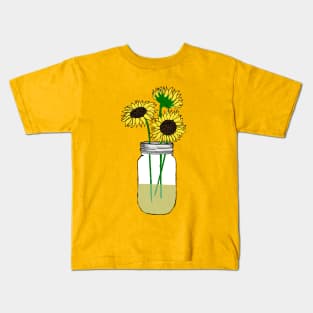 Sunflowers in a Jar Kids T-Shirt